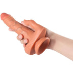 SHEQU - JULIAN DILDO UND KLITORISSTIMULATOR MIT VIBRATION UND FERNBEDIENUNG 16 CM - Vanelion Paradise