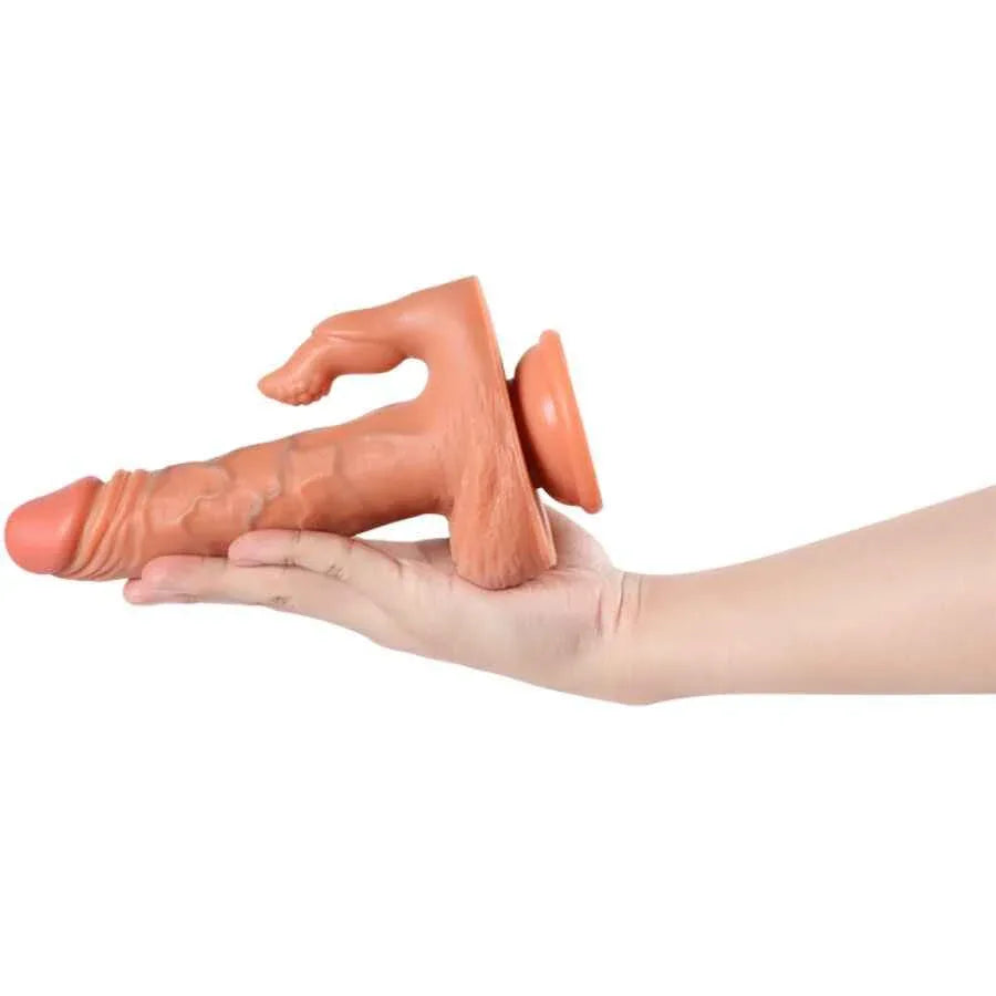 SHEQU - JULIAN DILDO UND KLITORISSTIMULATOR MIT VIBRATION UND FERNBEDIENUNG 16 CM - Vanelion Paradise