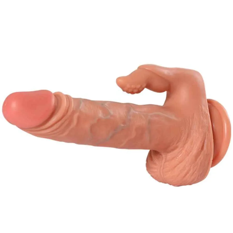 SHEQU - JULIAN DILDO UND KLITORISSTIMULATOR MIT VIBRATION UND FERNBEDIENUNG 16 CM - Vanelion Paradise