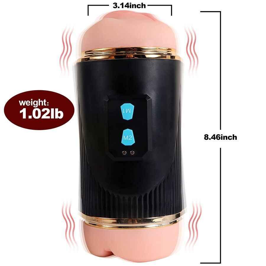 SHEQU - KAY DOPPELMASTURBATOR MIT DOPPELTER MUND- UND VAGINAVIBRATION - Vanelion Paradise