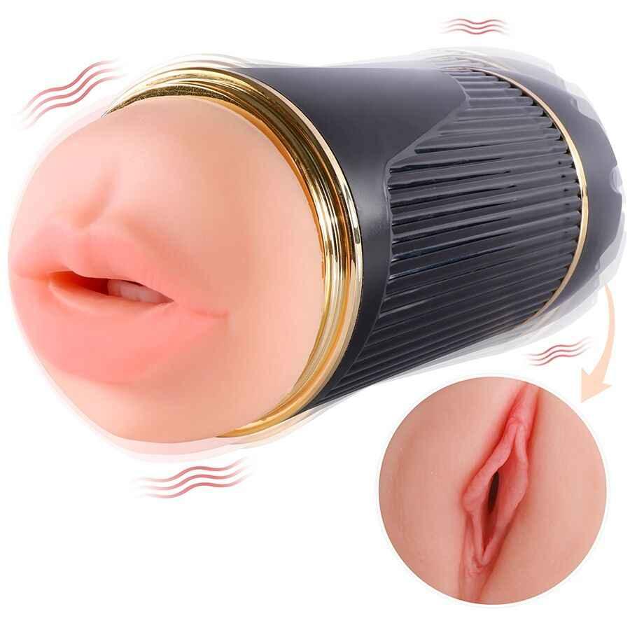 SHEQU - KAY DOPPELMASTURBATOR MIT DOPPELTER MUND- UND VAGINAVIBRATION - Vanelion Paradise