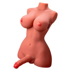 XISE - SCHÖNER LADYBOY-WEIBLICHER TORSO MIT DILDO MIT VIBRATION UND STOSS 49 CM - Vanelion Paradise
