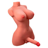 XISE - SCHÖNER LADYBOY-WEIBLICHER TORSO MIT DILDO MIT VIBRATION UND STOSS 49 CM - Vanelion Paradise