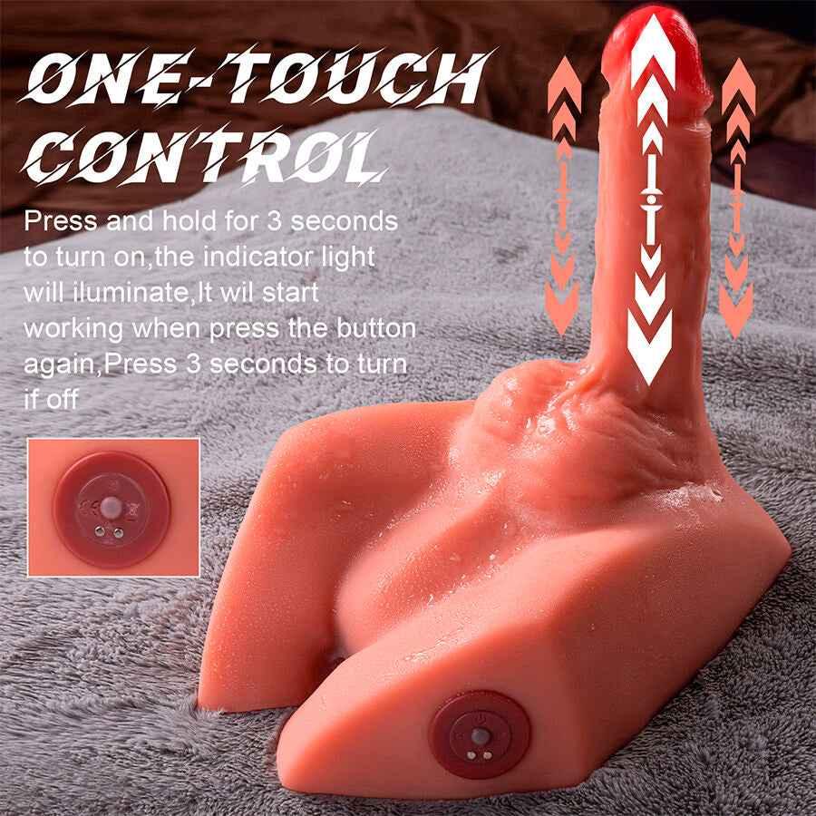 XISE - MICHAEL REALISTISCHER DILDO UND ANUS-MASTURBATOR MIT STOSSFUNKTION 15 CM - Vanelion Paradise