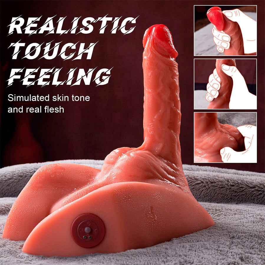 XISE - MICHAEL REALISTISCHER DILDO UND ANUS-MASTURBATOR MIT STOSSFUNKTION 15 CM - Vanelion Paradise