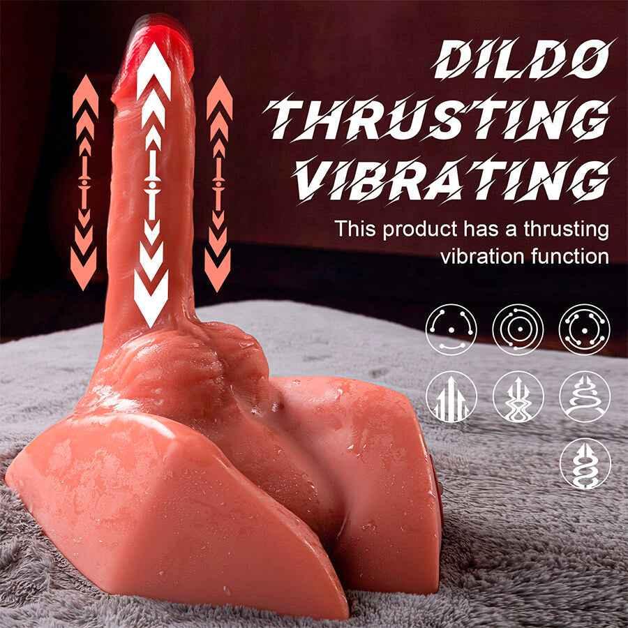 XISE - MICHAEL REALISTISCHER DILDO UND ANUS-MASTURBATOR MIT STOSSFUNKTION 15 CM - Vanelion Paradise