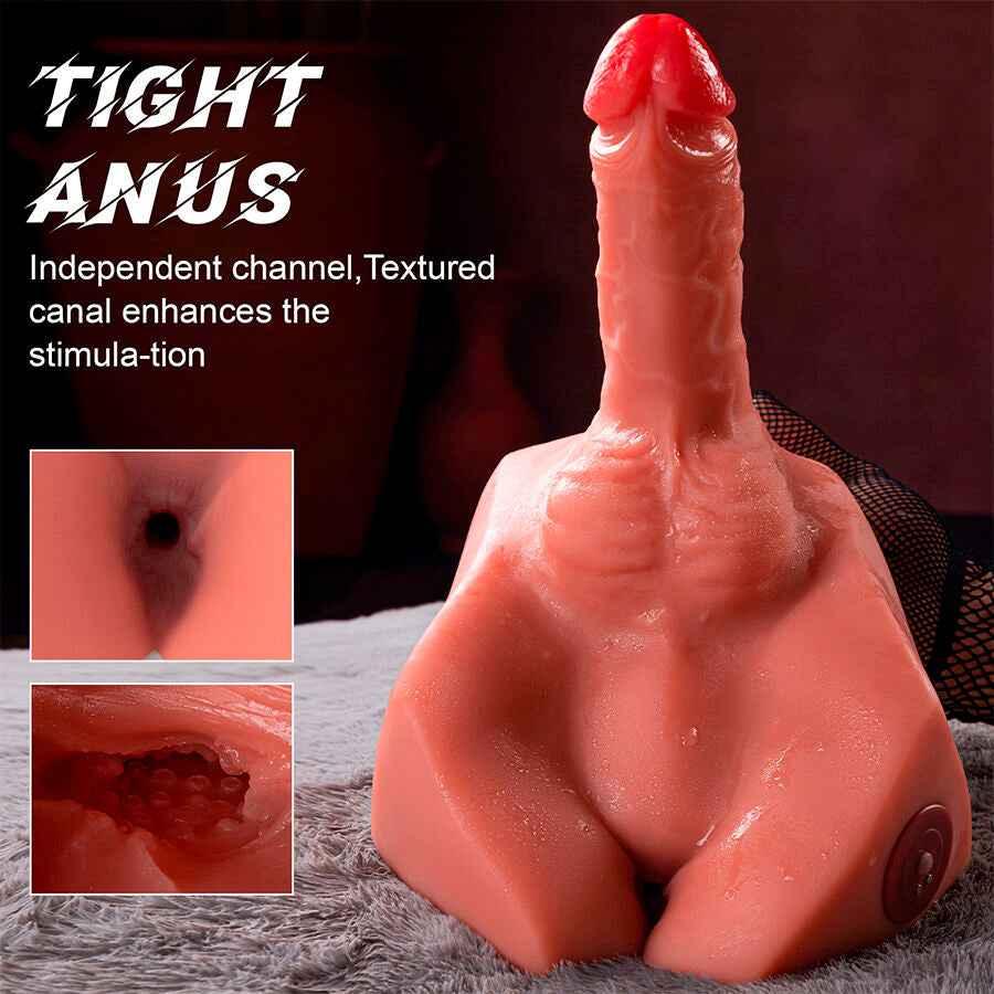 XISE - MICHAEL REALISTISCHER DILDO UND ANUS-MASTURBATOR MIT STOSSFUNKTION 15 CM - Vanelion Paradise