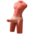 XISE - JASON HALBKÖRPER REALISTISCHER MÄNNLICHER TORSO MIT STOSS UND VIBRATION 55 CM - Vanelion Paradise