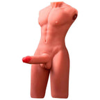 XISE - JASON HALBKÖRPER REALISTISCHER MÄNNLICHER TORSO MIT STOSS UND VIBRATION 55 CM - Vanelion Paradise