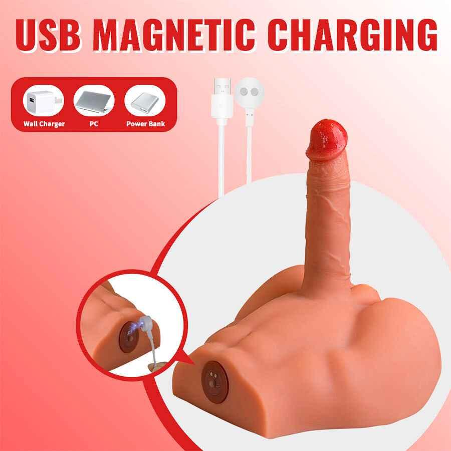 XISE - PEEL DILDO ASS REALISTISCHER DILDO-MASTURBATOR VORDERE POSITION MIT STOSSDÄMPFUNG 17,5 CM - Vanelion Paradise