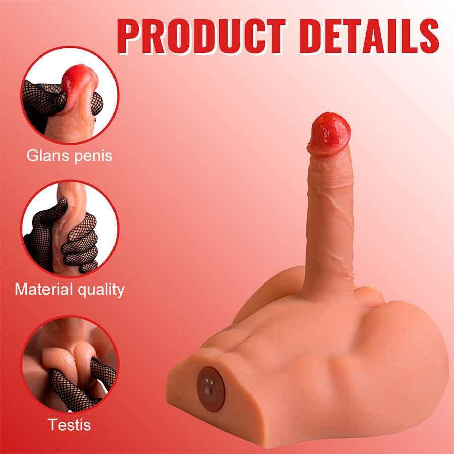 XISE - PEEL DILDO ASS REALISTISCHER DILDO-MASTURBATOR VORDERE POSITION MIT STOSSDÄMPFUNG 17,5 CM - Vanelion Paradise