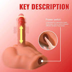 XISE - PEEL DILDO ASS REALISTISCHER DILDO-MASTURBATOR VORDERE POSITION MIT STOSSDÄMPFUNG 17,5 CM - Vanelion Paradise