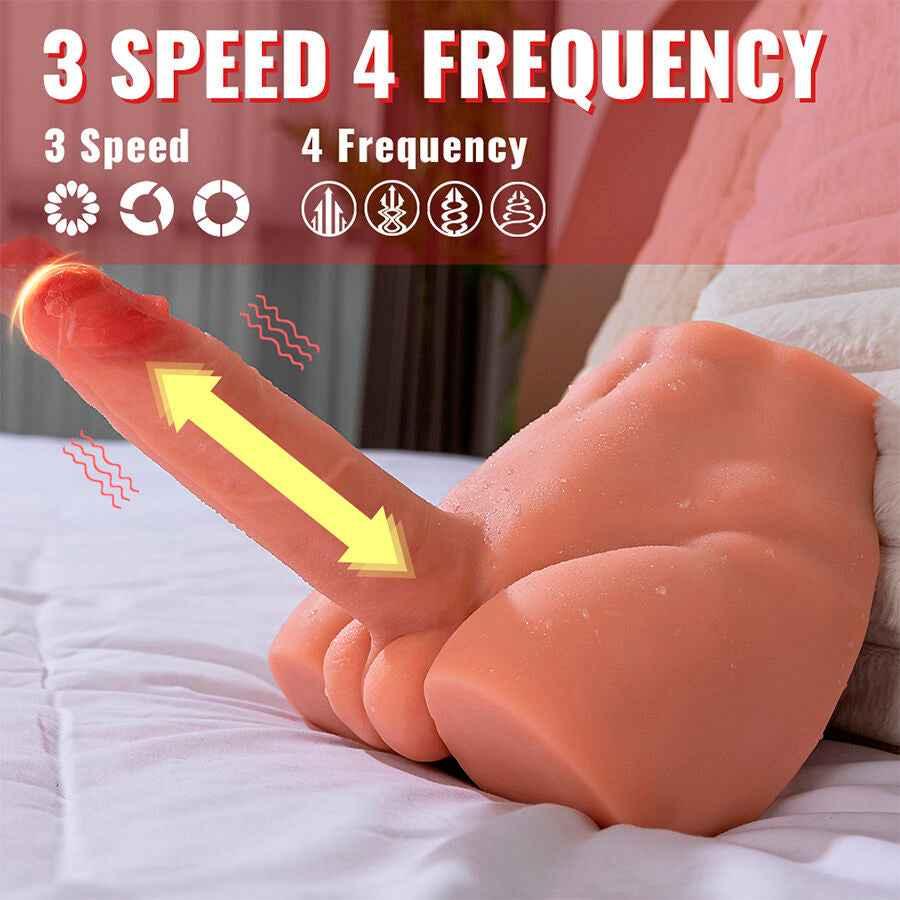 XISE - PEEL DILDO ASS REALISTISCHER DILDO-MASTURBATOR VORDERE POSITION MIT STOSSDÄMPFUNG 17,5 CM - Vanelion Paradise