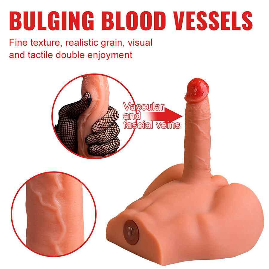 XISE - PEEL DILDO ASS REALISTISCHER DILDO-MASTURBATOR VORDERE POSITION MIT STOSSDÄMPFUNG 17,5 CM - Vanelion Paradise