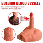XISE - PEEL DILDO ASS REALISTISCHER DILDO-MASTURBATOR VORDERE POSITION MIT STOSSDÄMPFUNG 17,5 CM - Vanelion Paradise