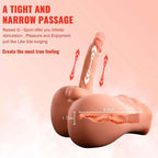 XISE - BERTLETT DILDO ASS REALISTISCHER DILDO UND ANUS-MASTURBATOR VORDERE POSITION MIT STOSS 18 CM - Vanelion Paradise
