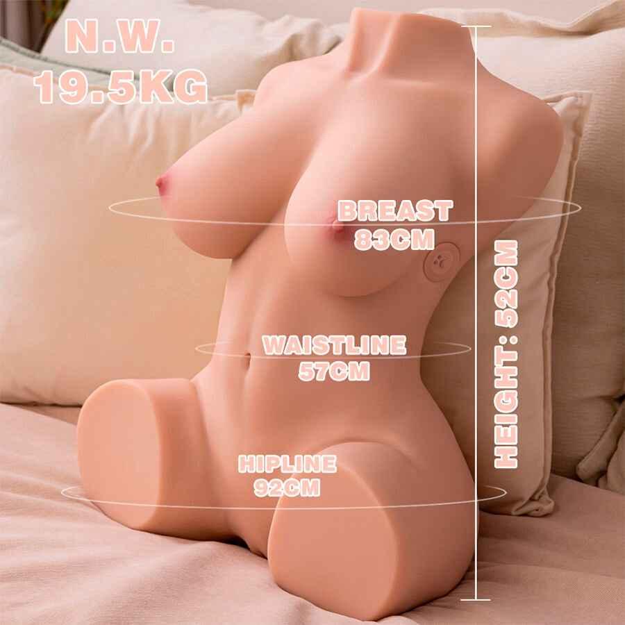 XISE - DANIA THRUSTING REALISTISCHER VIBRIERENDER WEIBLICHER TORSO 52 CM - Vanelion Paradise