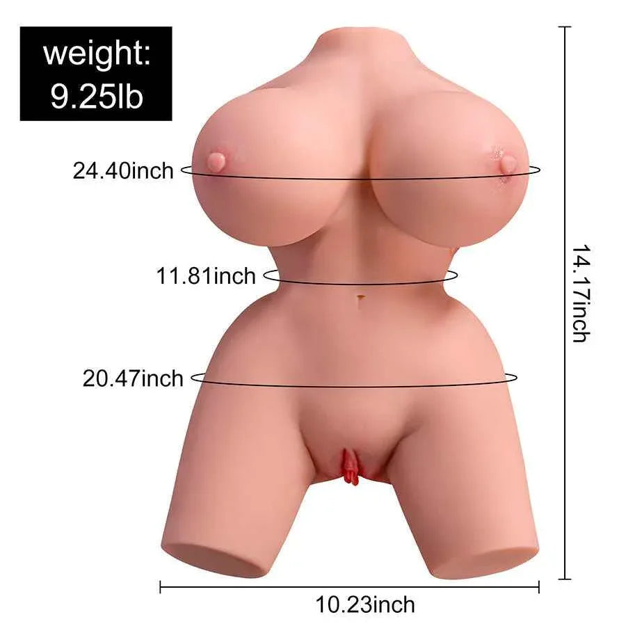 XISE - FRIEDA REALISTISCHER WEIBLICHER TORSO MIT VIBRATION 36 CM - Vanelion Paradise