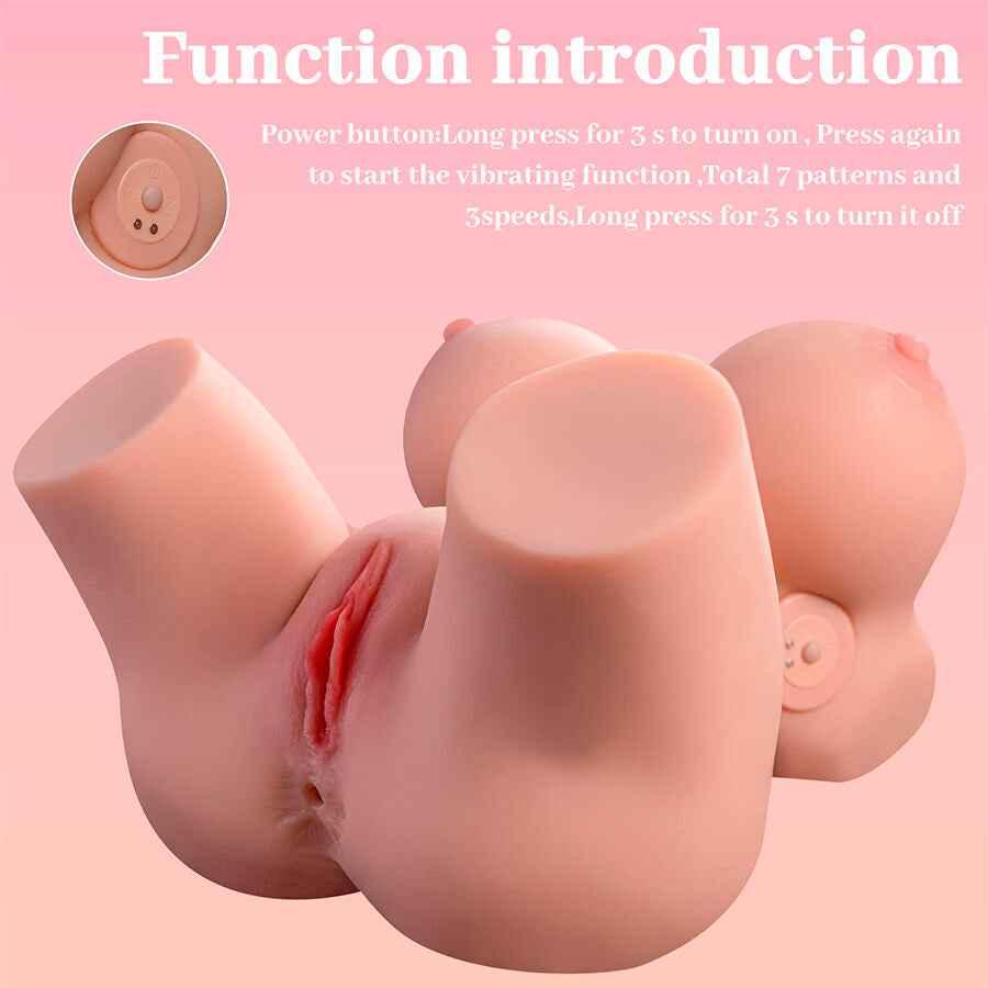 XISE - FRIEDA REALISTISCHER WEIBLICHER TORSO MIT VIBRATION 36 CM - Vanelion Paradise