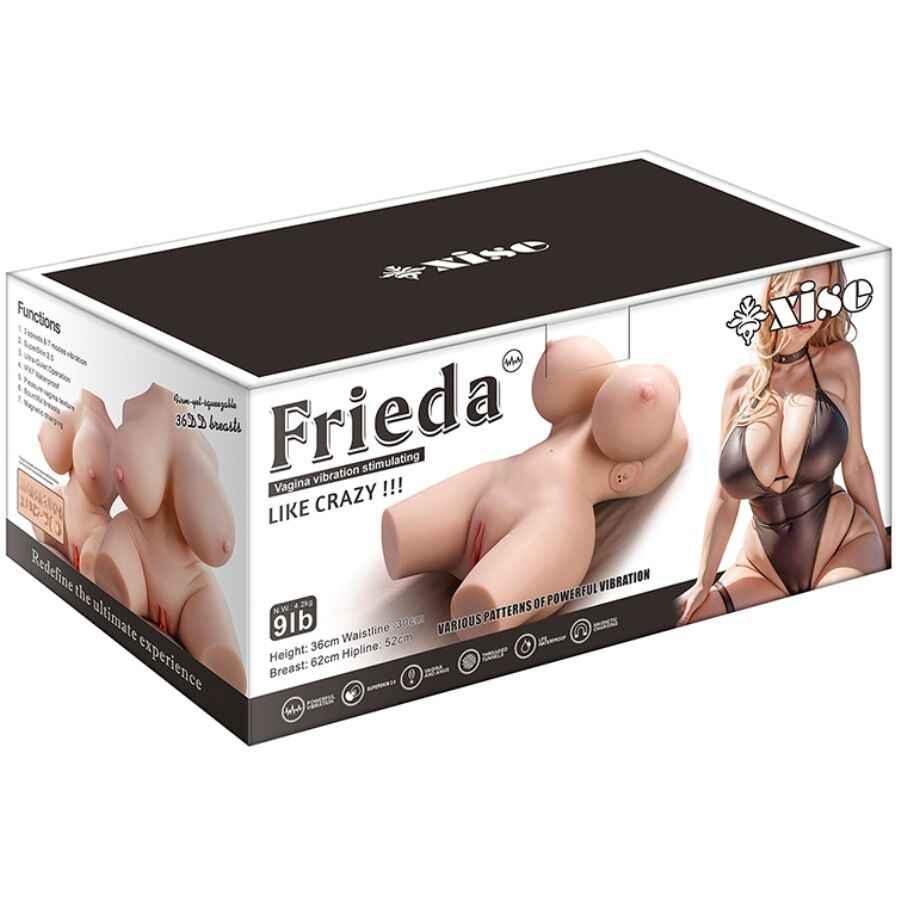 XISE - FRIEDA REALISTISCHER WEIBLICHER TORSO MIT VIBRATION 36 CM - Vanelion Paradise