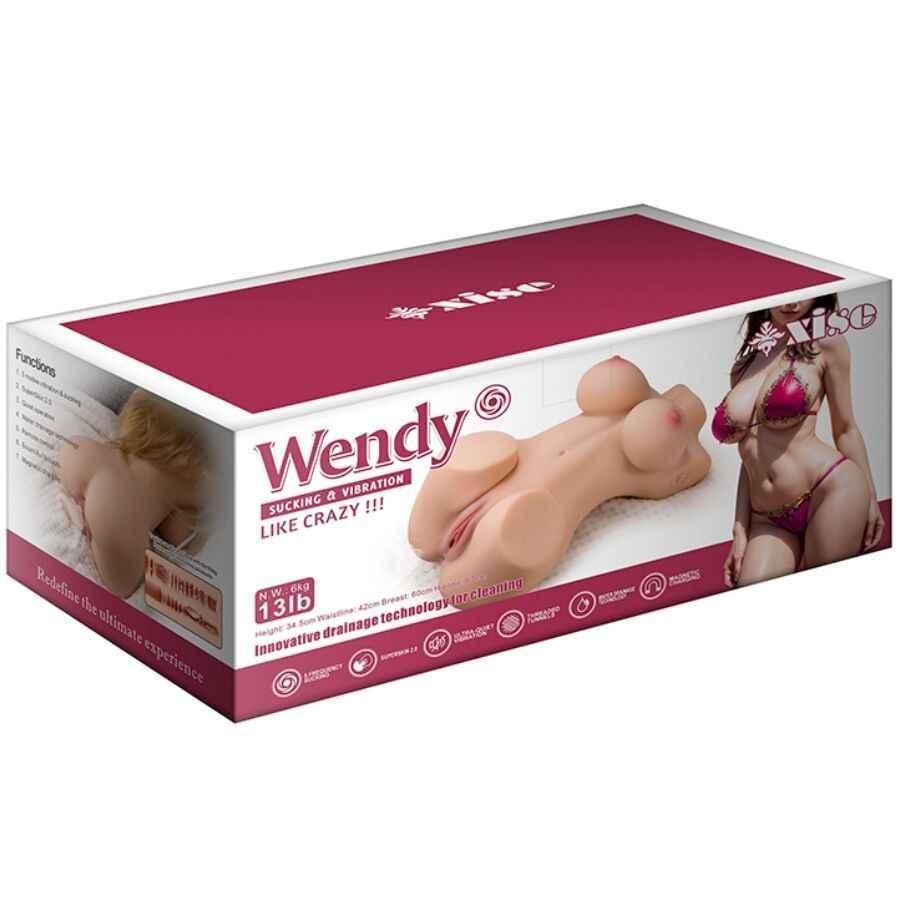 XISE - WENDY SUCKING WEIBLICHER TORSO MIT VIBRATION UND FERNBEDIENUNG 6 KG - Vanelion Paradise