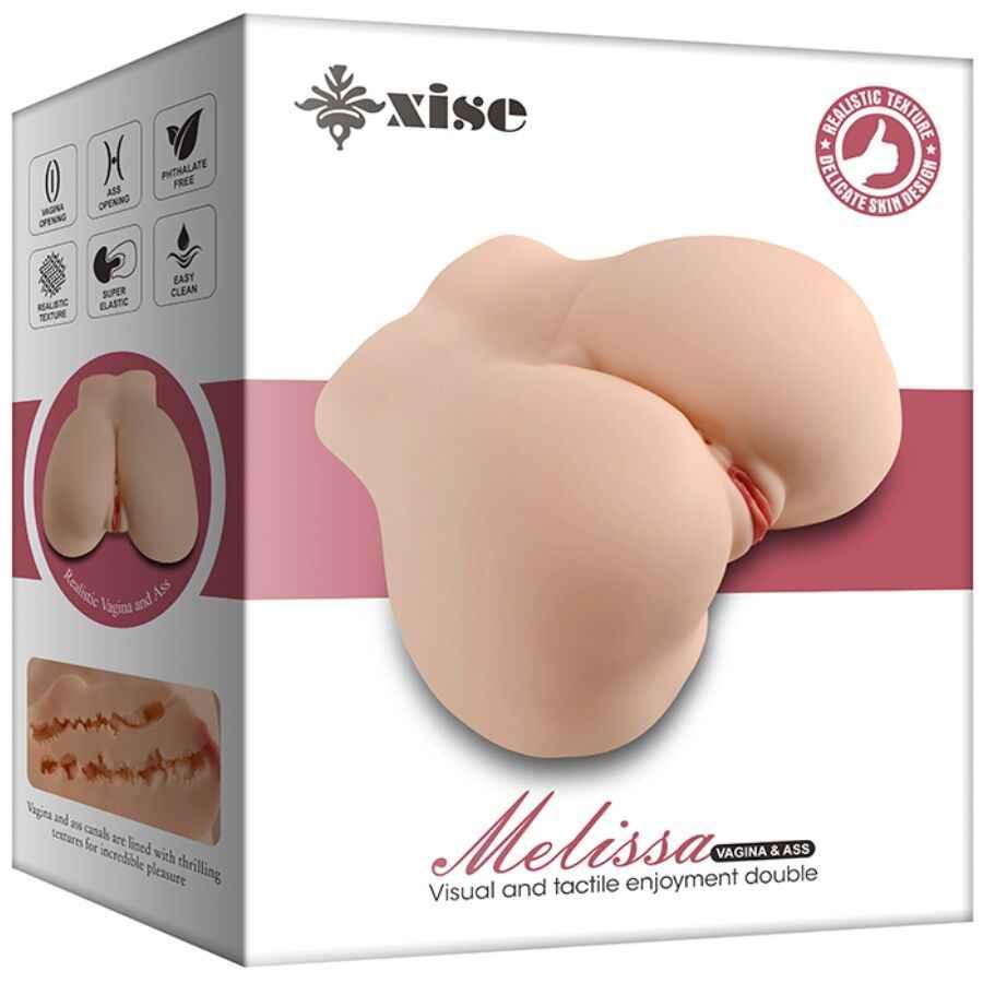 XISE - MELISSA REALISTISCHER VAGINA- UND ANUS-MASTURBATOR MIT MEHREREN POSITIONEN - Vanelion Paradise