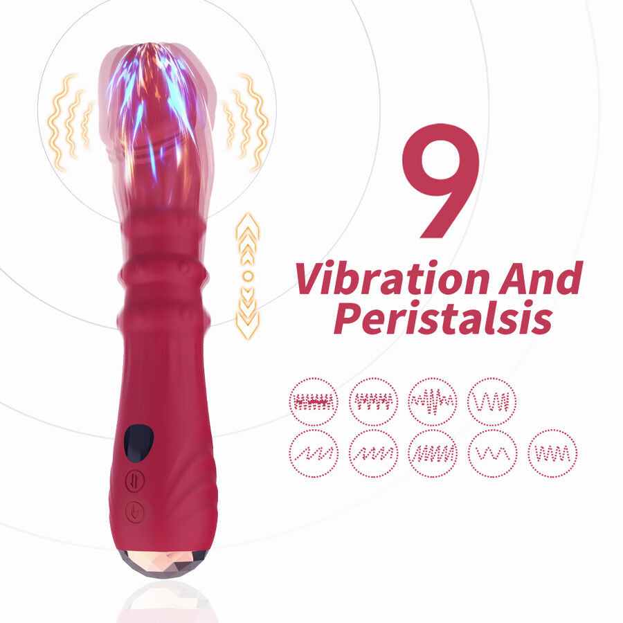 ARMONY - THERMO-EINSTELLBARER PUNKT-A-STIMULATOR-VIBRATOR-DILDO ROT
