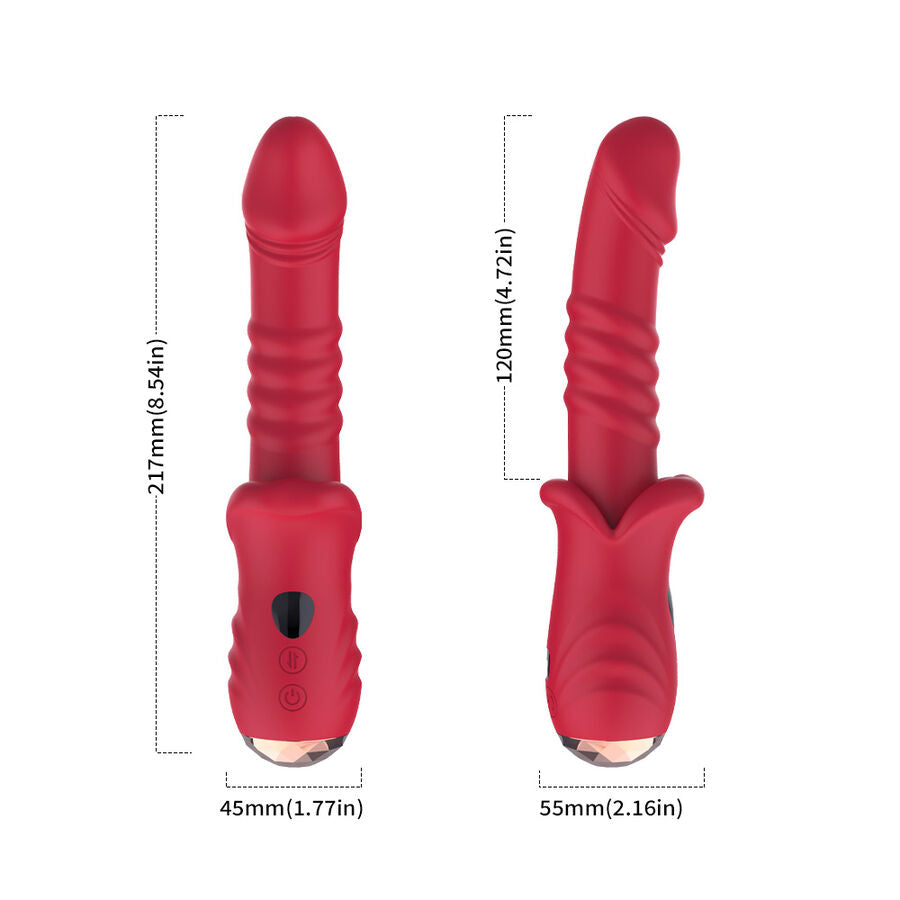 ARMONY - POINT A STIMULIERENDER VIBRATORDILDO ROT
