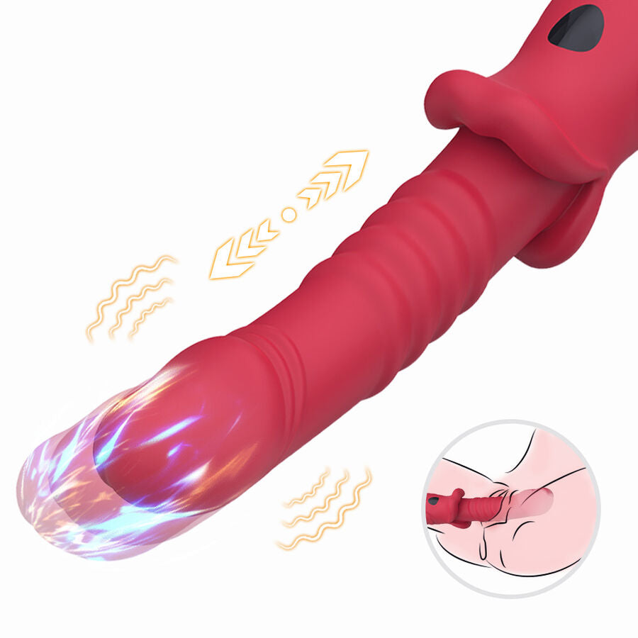 ARMONY - POINT A STIMULIERENDER VIBRATORDILDO ROT