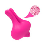 ARMONY - KANINCHENFORM VIBRATION MAGNETISCHE NIPPELKLEMMEN ROSA