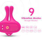 ARMONY - KANINCHENFORM VIBRATION MAGNETISCHE NIPPELKLEMMEN ROSA