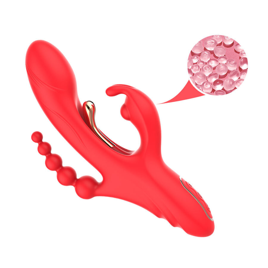 ARMONY - G-PUNKT- UND KLITORIS-STIMULATOR-VIBRATOR ROT