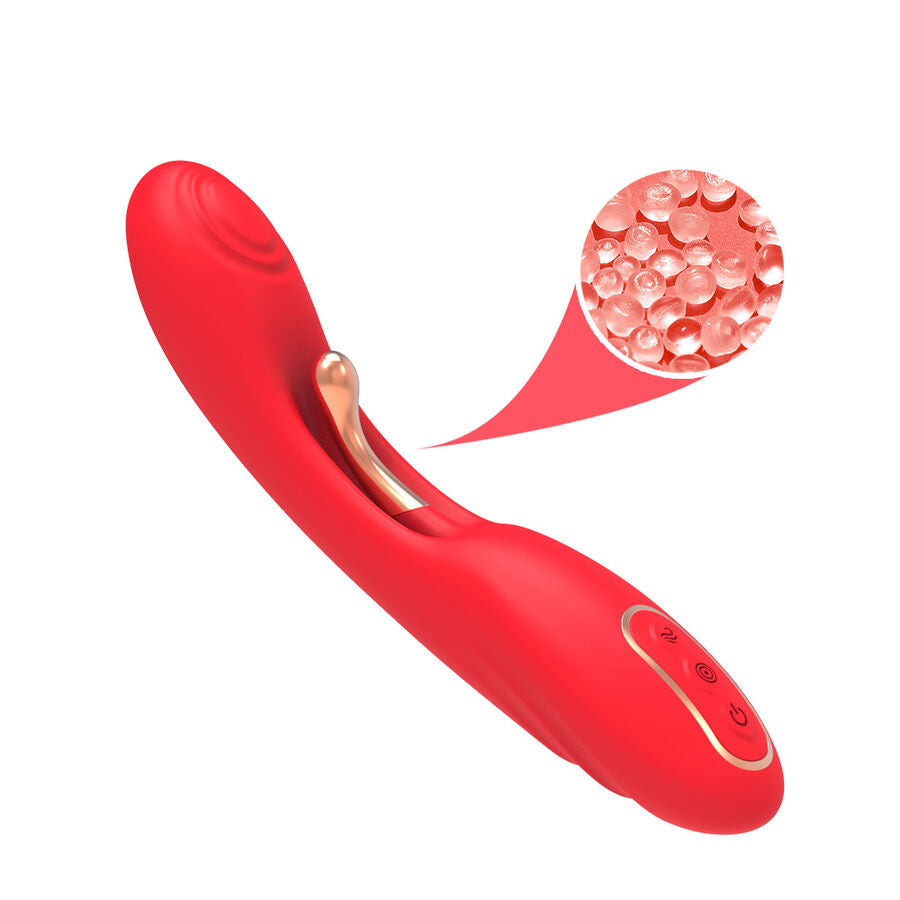 ARMONY - VIBRATOR MIT OSZILLIERENDER ZUNGE ROT