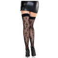 LEG AVENUE - WORSHIP ME SPITZENSTRÜMPFE SCHWARZ - Vanelion Paradise