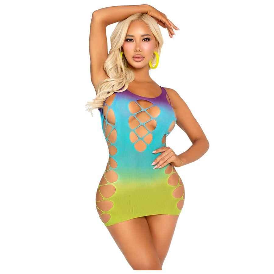 LEG AVENUE - NAHTLOSES MINIKLEID MIT ÖFFNUNGEN OCEAN - Vanelion Paradise