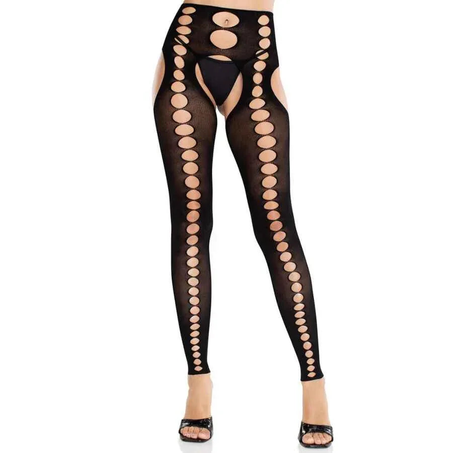 LEG AVENUE - TRÄGERLOSE NAHTLOSE BLICKDICHTE STRÜMPFE SCHWARZ - Vanelion Paradise