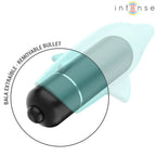 INTENSE - ECHO VIBRIERENDES BULLET DELPHIN BLAU 8 X 4,7 CM - Vanelion Paradise