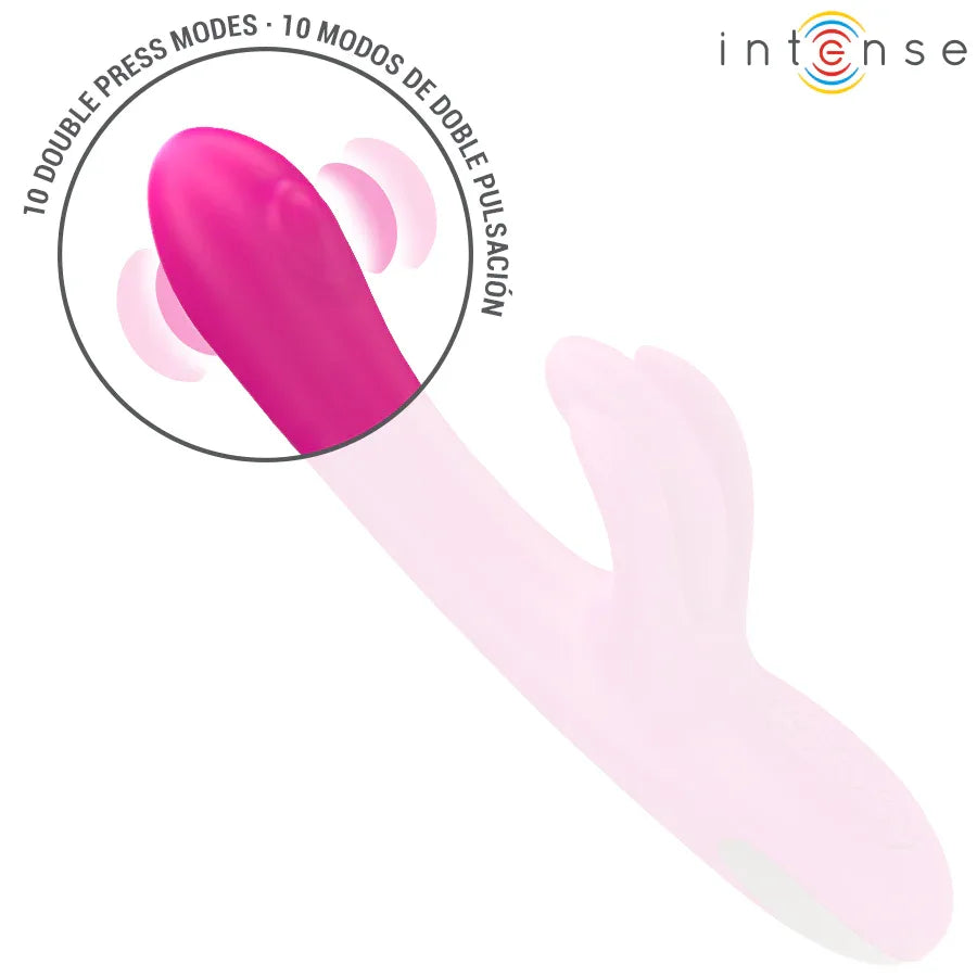 INTENSE - BRITNEY MULTIFUNKTIONS-RABBIT-VIBRATOR 23 CM ROSA - Vanelion Paradise