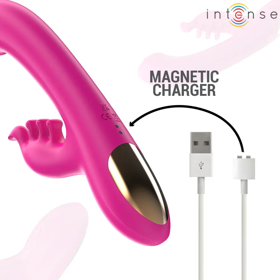INTENSE - CHRISTINA MULTIFUNKTIONS-RABBIT-VIBRATOR 22,5 CM ROSA - Vanelion Paradise