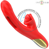 INTENSE - JESSICA MULTIFUNKTIONSVIBRATOR KLITORISSTIMULATION 24,8 CM ROT - Vanelion Paradise