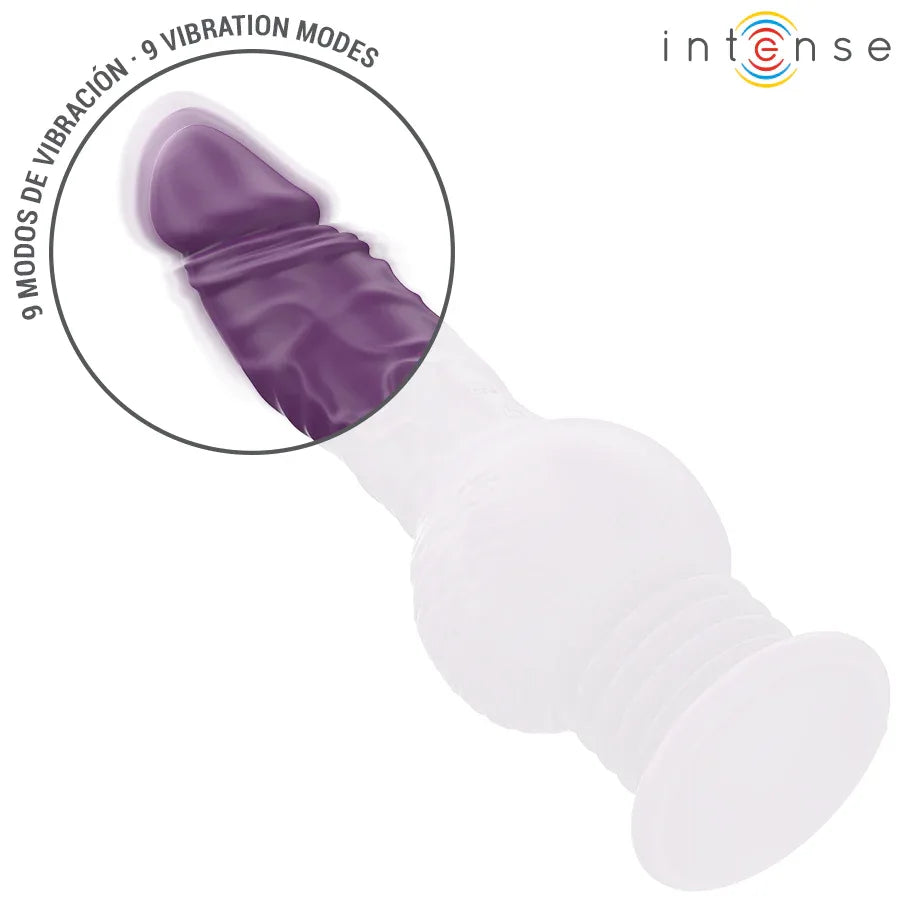 INTENSE - TATUM MULTIFUNKTIONSVIBRATOR MIT AUF- UND ABVIBRATION 24 CM LILA - Vanelion Paradise