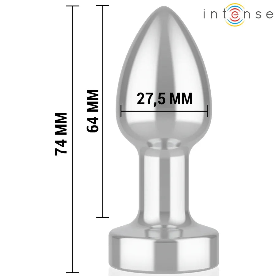 INTENSE - ANAL PLUG 10 VIBRATIONEN METALL MIT FERNBEDIENUNG S - Vanelion Paradise