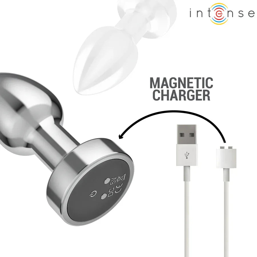INTENSE - ANAL PLUG 10 VIBRATIONEN METALL MIT FERNBEDIENUNG S - Vanelion Paradise