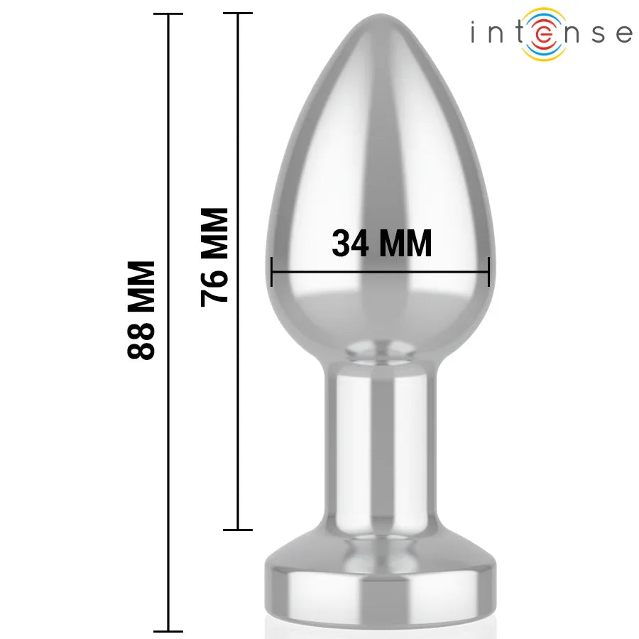 INTENSE - ANAL PLUG 10 VIBRATIONEN METALL MIT FERNBEDIENUNG M - Vanelion Paradise