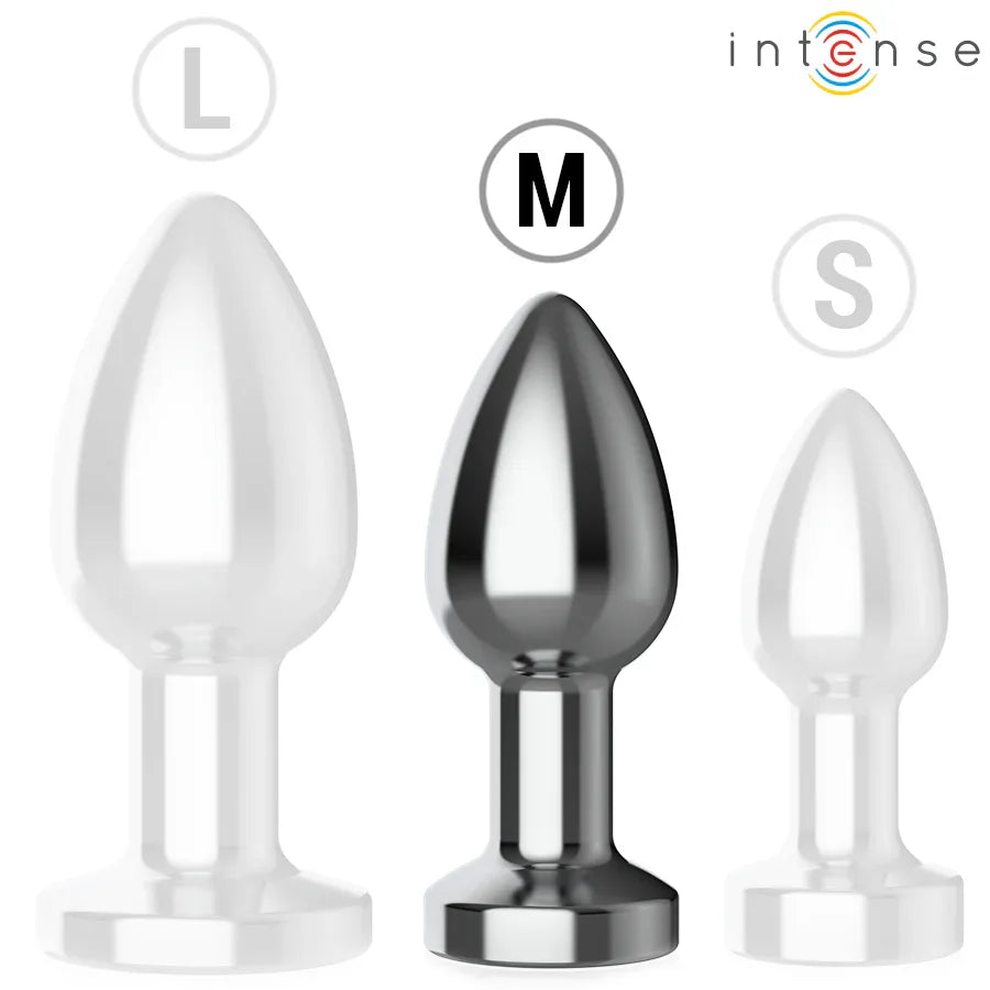 INTENSE - ANAL PLUG 10 VIBRATIONEN METALL MIT FERNBEDIENUNG M - Vanelion Paradise