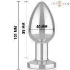 INTENSE - ANAL PLUG 10 VIBRATIONEN METALL MIT FERNBEDIENUNG L - Vanelion Paradise