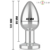 INTENSE - ANAL PLUG 10 VIBRATIONEN METALL MIT FERNBEDIENUNG L - Vanelion Paradise