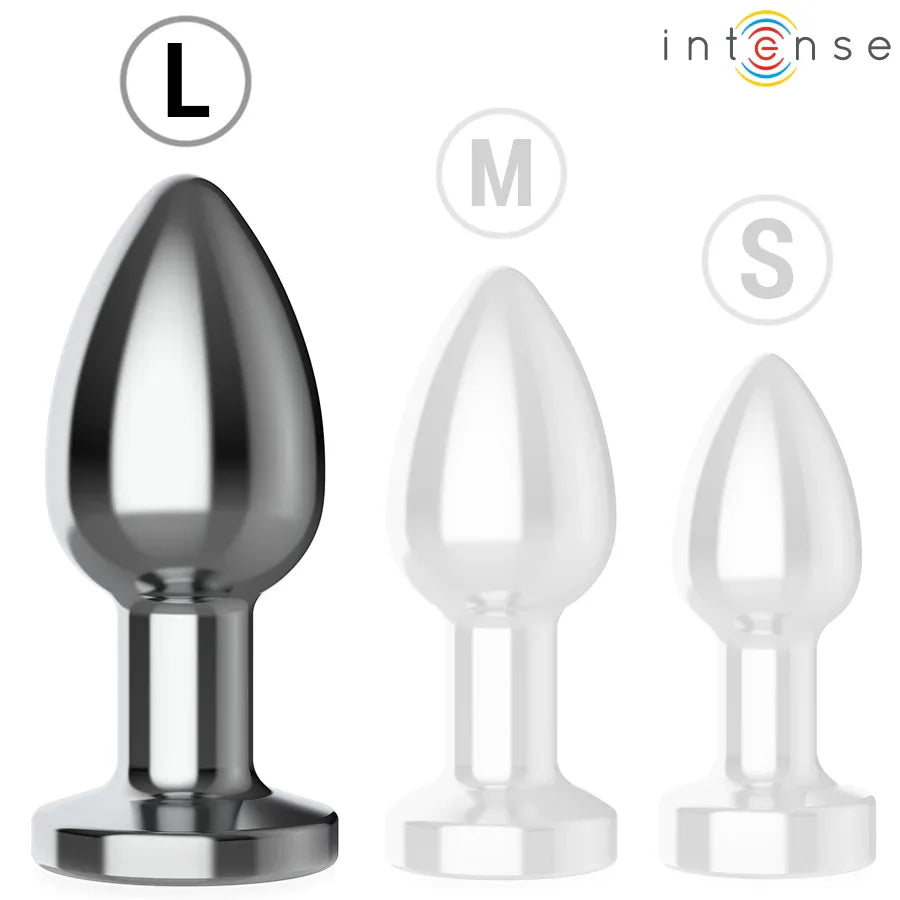 INTENSE - ANAL PLUG 10 VIBRATIONEN METALL MIT FERNBEDIENUNG L - Vanelion Paradise