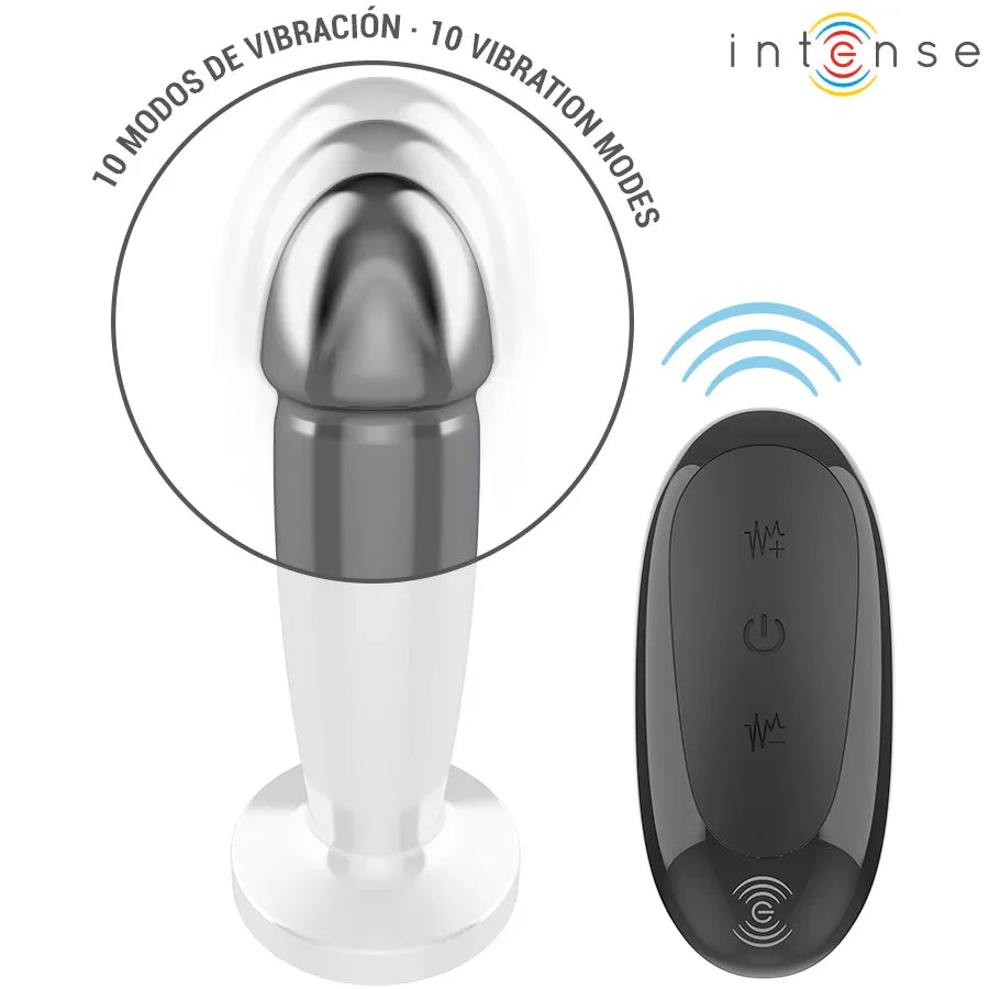 INTENSE - ANAL PLUG 10 VIBRATIONEN METALLDILDO MIT FERNBEDIENUNG S - Vanelion Paradise