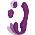 Xocoon Strapless Strap-On Pulse Vibe Paarvibrator in Lila – Produktansicht 8